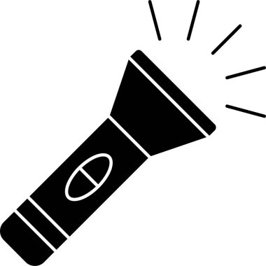 Meşale simgesi vektör illüstrasyonu