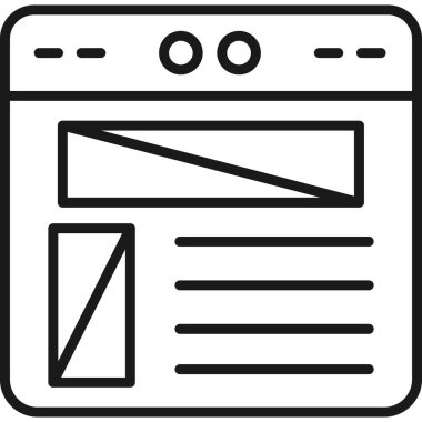 tarayıcı pencere arayüzü simgesi