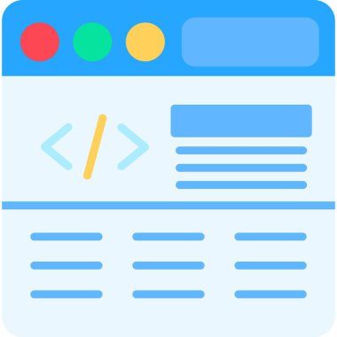 Web Geliştirme kodlama simgesi