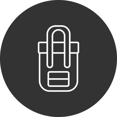 Modern b 'nin vektör illüstrasyonunda termometrenin eksik simgesi