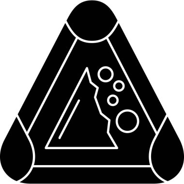 kamp çadırı simgesi, vektör illüstrasyonu