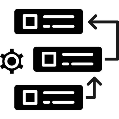 Veri Merkezi simgesini, vektör çizim