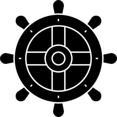 Hadım öküz tekerlek vektör simgesi