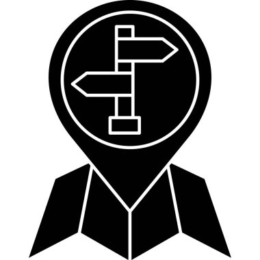 konum haritası gezinme simgesi