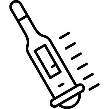 termometre simgesi vektör illüstrasyonu