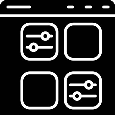 Veri analiz simgesi, vektör illüstrasyonu