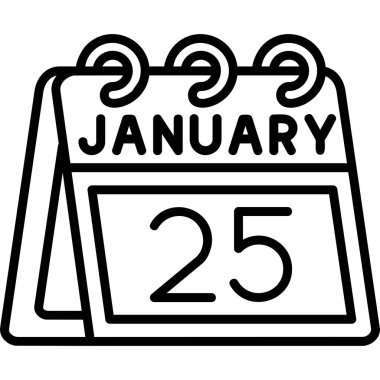 Takvim simgesi vektör illüstrasyonu