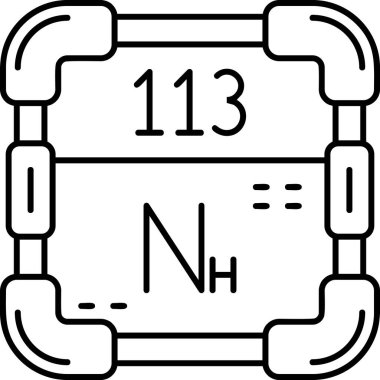 Kimyasal simgenin vektör illüstrasyonu