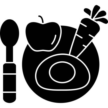 Siyah ve beyaz simgesinin vektör illüstrasyonu