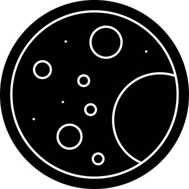 Gezegen. Web simgesi basit tasarım