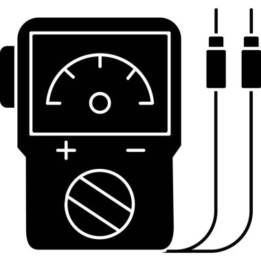 Beyaz arkaplan vektör illüstrasyonunda basit bir şekilde basınç göstergesi simgesi