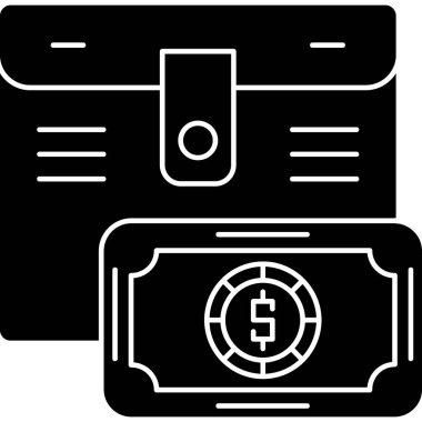 para çantası web simgesi basit illüstrasyon