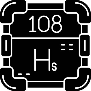 Kimyasal bağlantılı vektör illüstrasyonunun basit simgesi