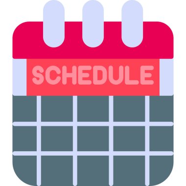 Takvim simgesi, vektör çizimi