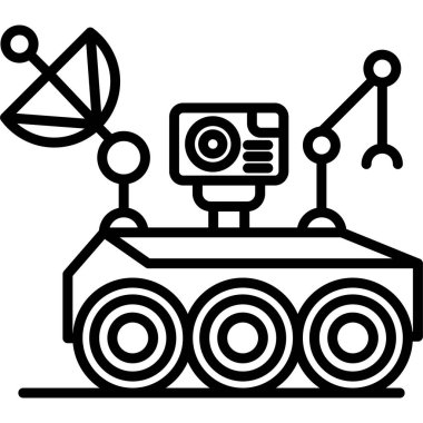 robotik dron simgesi, özet biçimi