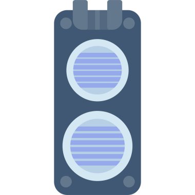 pil yassı simgesi, vektör çizimi