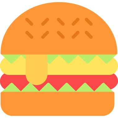 yemek burger fast-fast ikonu