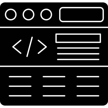 programlama kodu simgesi, basit biçim