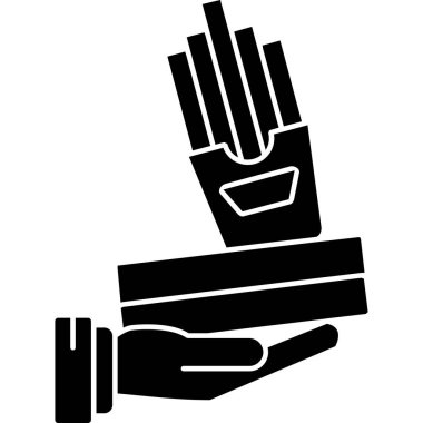 Kağıt kalem, illüstrasyon, beyaz arkaplan üzerinde vektör tutan eller.