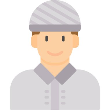 avatar düz vektör simgesi