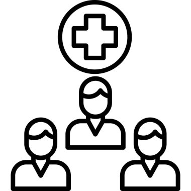 doktor hasta ikonu ana hatlarıyla