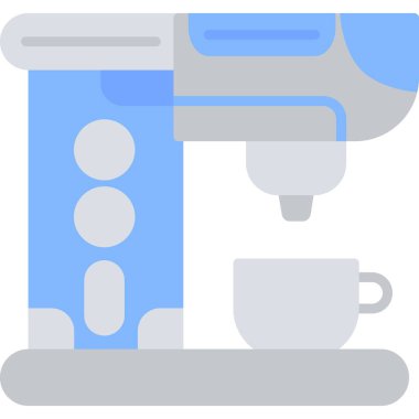 Kahve makinesi simgesi düz stil