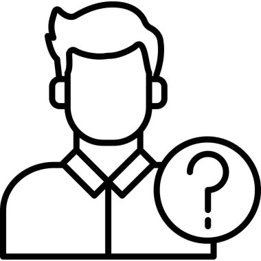 Soru işareti vektör illüstrasyonu