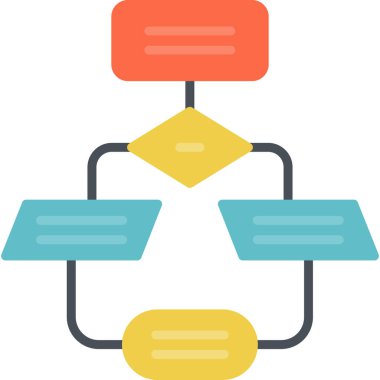 iş veri yönetimi simgesi ana hatlar biçiminde