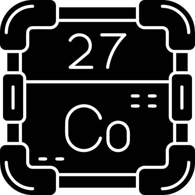 Bir kimyasal simgenin vektör illüstrasyonu