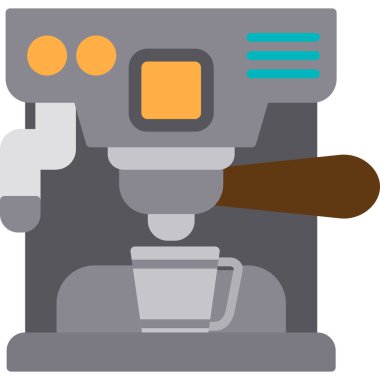 Beyaz arkaplanda robot makine, illüstrasyon, vektör.