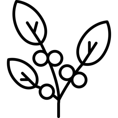 Yaprak ikonu vektör illüstrasyonu