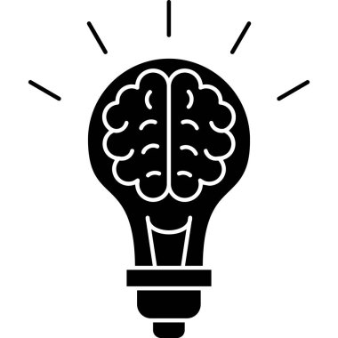 Bir fikrim var. Web simgesi basit illüstrasyon