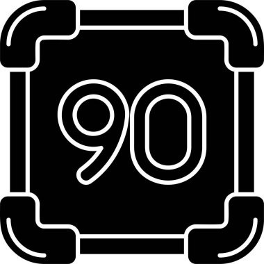 Moda stili izole edilmiş 998 simgesi