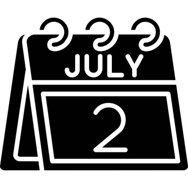 Ağustos Glyph vektörü Simge Tasarımı