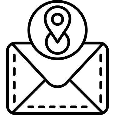 posta konumu simgesi ana hat biçiminde