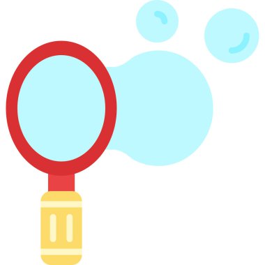 Büyüteç simgesi. Web için büyüteç vektör simgelerinin çizgi film çizimi