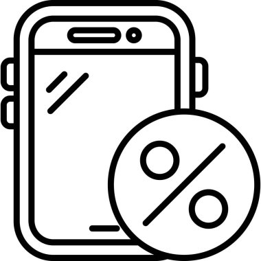 cep telefonu indirimi simgesi ana hat biçiminde