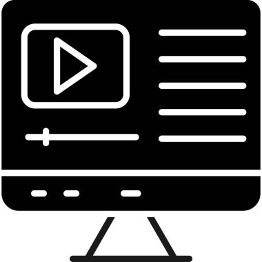 Bilgisayar simgesinin vektör illüstrasyon tasarımı