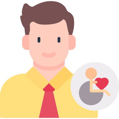 İşadamı düz simgesi tasarım