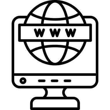 İnternet tarayıcı vektör simgesi