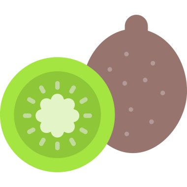 avokado meyvesi, illüstrasyon, vektör, beyaz arka planda..