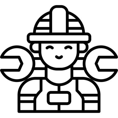 Avatar kadın ikonu. Kadın vektör simgelerini özetle. izole kontur sembolü