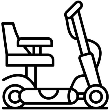 Hastane yatağı ikonu. Web için yatak ikonu vektör simgesinin özet çizimi