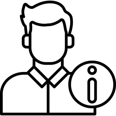 Hesap adamı hesap simgesi ana hat biçiminde