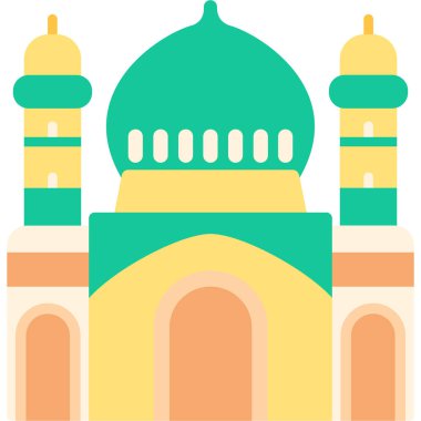 Cami. Web simgesi basit illüstrasyon