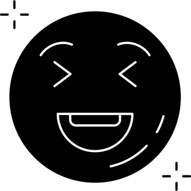 Gülümse ikon vektör illüstrasyonu