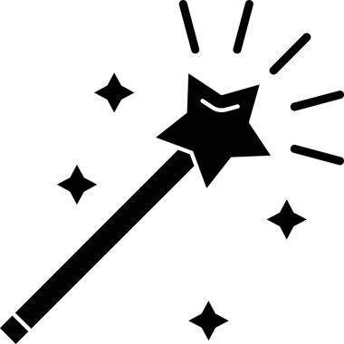 Sihirli sihirli değnek simgesi