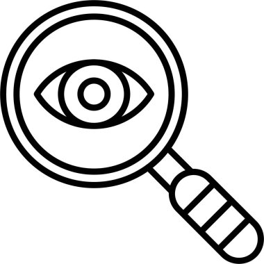 Arama simgesi vektör illüstrasyonu