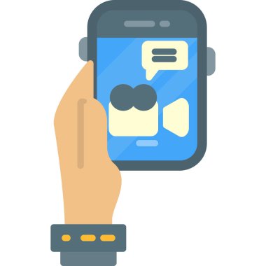 Sohbet mesajı vektör illüstrasyonu