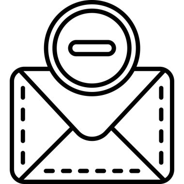 e-posta simgesi ana hat biçiminde